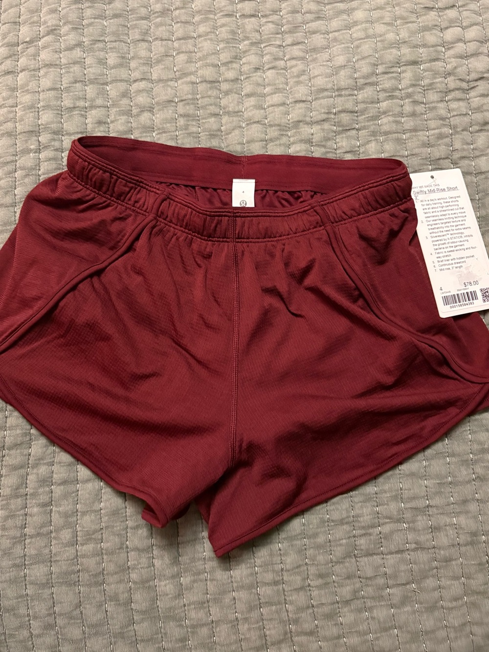 lululemon athletica Women's Maroon Athletic Shorts